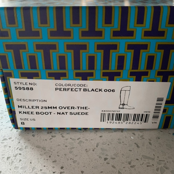 Tory Burch Miller Over the Knee Suede Boots - Picture 3 of 5